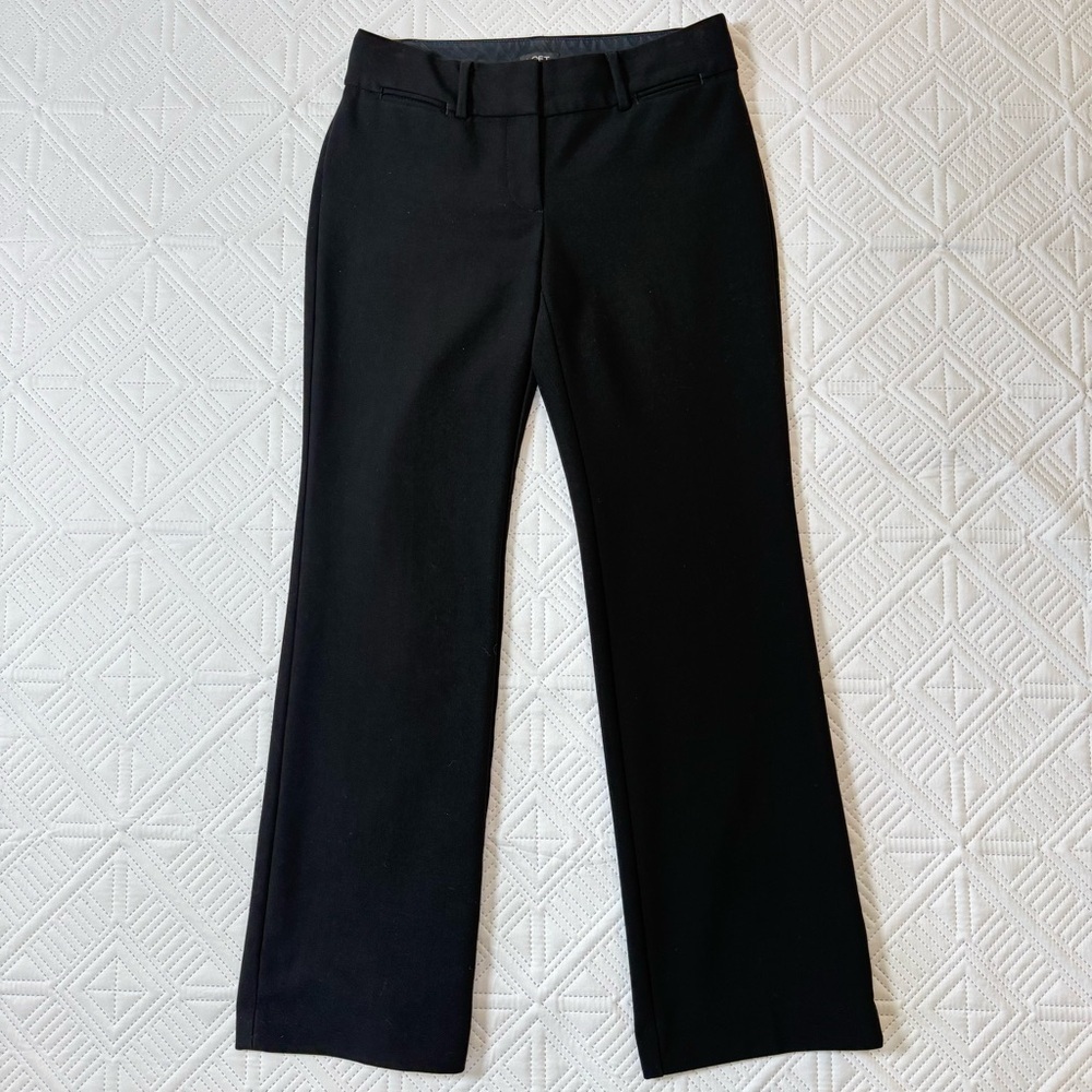 Loft Trousers Straight Leg Size 0P Black